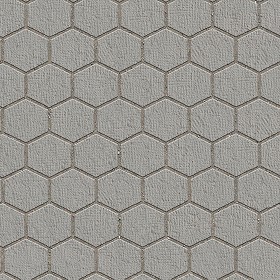 Textures   -   ARCHITECTURE   -   PAVING OUTDOOR   -  Hexagonal - Stone paving outdoor hexagonal texture seamless 06009