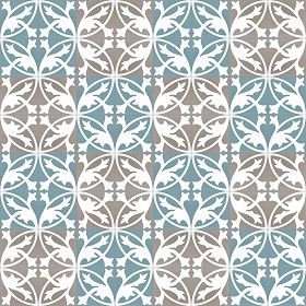 Textures   -   ARCHITECTURE   -   TILES INTERIOR   -   Cement - Encaustic   -  Encaustic - Traditional encaustic cement ornate tile texture seamless 13462