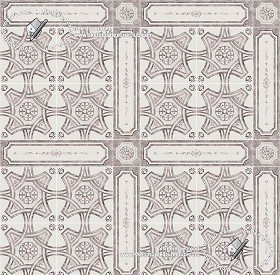 Textures   -   ARCHITECTURE   -   TILES INTERIOR   -   Ornate tiles   -  Geometric patterns - Ceramic floor tile geometric patterns texture seamless 18887