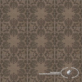 Textures   -   ARCHITECTURE   -   TILES INTERIOR   -   Ornate tiles   -  Mixed patterns - Ceramic ornate tile texture seamless 20256