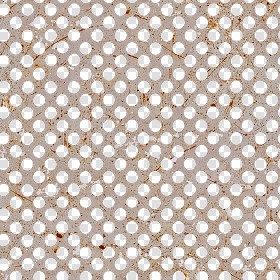 Textures   -   MATERIALS   -   METALS   -  Perforated - Rusty dirty perforated metal texture seamless 10502