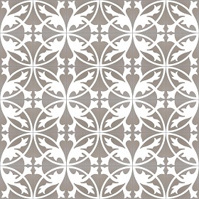 Textures   -   ARCHITECTURE   -   TILES INTERIOR   -   Cement - Encaustic   -  Encaustic - Traditional encaustic cement ornate tile texture seamless 13465