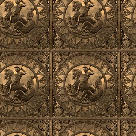 Textures   -   MATERIALS   -   METALS   -  Panels - Bronze metal panel texture seamless 10423