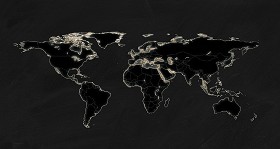 Textures   -   ARCHITECTURE   -   DECORATIVE PANELS   -   World maps   -  Chalkboard maps - Chalkboard interior decorative world map 03122