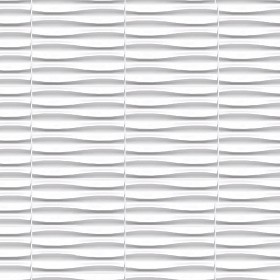 Textures   -   ARCHITECTURE   -   DECORATIVE PANELS   -   3D Wall panels   -  White panels - White interior 3D wall panel texture seamless 02960