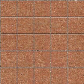 Textures   -   ARCHITECTURE   -   PAVING OUTDOOR   -   Terracotta   -  Blocks regular - Cotto paving outdoor regular blocks texture seamless 06673