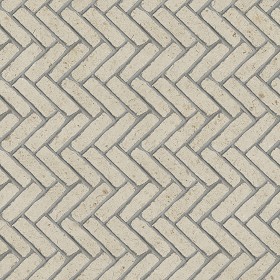 Textures   -   ARCHITECTURE   -   PAVING OUTDOOR   -   Pavers stone   -  Herringbone - Stone paving outdoor herringbone texture seamless 06543