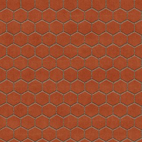 Textures   -   ARCHITECTURE   -   PAVING OUTDOOR   -  Hexagonal - Terracotta paving outdoor hexagonal texture seamless 06018