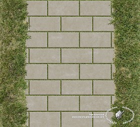 Textures   -   ARCHITECTURE   -   PAVING OUTDOOR   -  Parks Paving - Concrete park paving texture seamless 18700