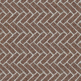 Textures   -   ARCHITECTURE   -   PAVING OUTDOOR   -   Concrete   -  Herringbone - Concrete paving herringbone outdoor texture seamless 05827