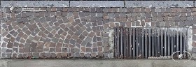 Textures   -   ARCHITECTURE   -   ROADS   -  Street elements - Metal manhole with sidewalk texture seamless 20445
