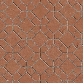 Textures   -   ARCHITECTURE   -   PAVING OUTDOOR   -   Terracotta   -  Blocks mixed - Paving cotto mixed size texture seamless 06606