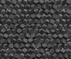 Textures   -   ARCHITECTURE   -   TILES INTERIOR   -   Hexagonal mixed  - Tadao ando tokio jewel box wall tiles texture seamless 21177 - Specular