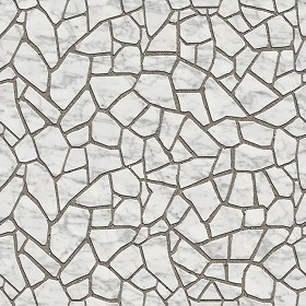 Textures   -   ARCHITECTURE   -   PAVING OUTDOOR   -  Flagstone - Carrara marble paving flagstone texture seamless 05908