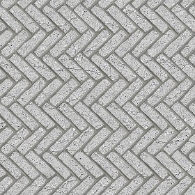 Textures   -   ARCHITECTURE   -   PAVING OUTDOOR   -   Concrete   -  Herringbone - Concrete paving herringbone outdoor texture seamless 05833