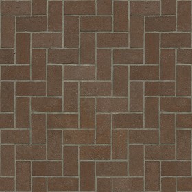 Textures   -   ARCHITECTURE   -   PAVING OUTDOOR   -   Terracotta   -  Herringbone - Cotto paving herringbone outdoor texture seamless 06769