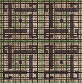 Textures   -   ARCHITECTURE   -   TILES INTERIOR   -   Mosaico   -   Classic format   -  Patterned - Mosaico patterned tiles texture seamless 15069