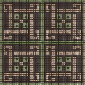 Textures   -   ARCHITECTURE   -   TILES INTERIOR   -   Mosaico   -   Classic format   -  Patterned - Mosaico patterned tiles texture seamless 15070