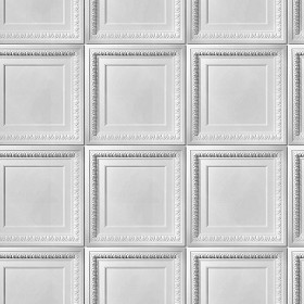 Textures   -   ARCHITECTURE   -   DECORATIVE PANELS   -   3D Wall panels   -  White panels - White interior 3D wall panel texture seamless 02975