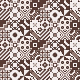 Textures   -   ARCHITECTURE   -   TILES INTERIOR   -   Ornate tiles   -  Patchwork - Patchwork tile texture seamless 16819