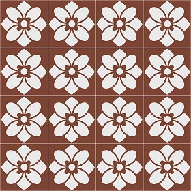 Textures   -   ARCHITECTURE   -   TILES INTERIOR   -   Cement - Encaustic   -  Victorian - Victorian cement floor tile texture seamless 13702