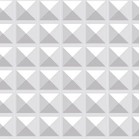 Textures   -   ARCHITECTURE   -   DECORATIVE PANELS   -   3D Wall panels   -  White panels - White interior 3D wall panel texture seamless 02976