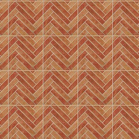 Textures   -   ARCHITECTURE   -   PAVING OUTDOOR   -   Terracotta   -  Herringbone - Cotto paving herringbone outdoor texture seamless 06776