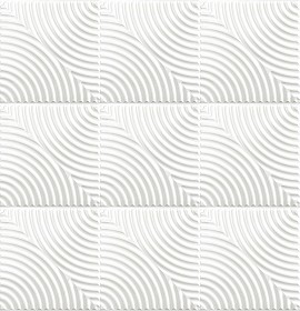 Textures   -   ARCHITECTURE   -   DECORATIVE PANELS   -   3D Wall panels   -  White panels - White interior 3D wall panel texture seamless 02978