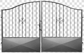 Textures   -   ARCHITECTURE   -   BUILDINGS   -  Gates - Cut out silver entrance gate texture 18618
