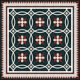 Textures   -   ARCHITECTURE   -   TILES INTERIOR   -   Cement - Encaustic   -  Cement - Cement concrete tile texture seamless 13368