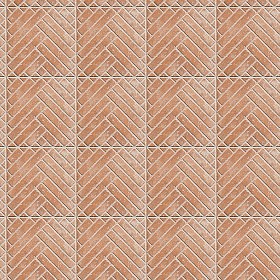 Textures   -   ARCHITECTURE   -   PAVING OUTDOOR   -   Terracotta   -  Herringbone - Cotto paving herringbone outdoor texture seamless 06779