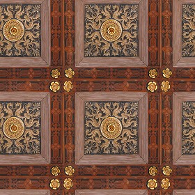 Textures   -   ARCHITECTURE   -   WOOD   -  Wood panels - Old wood ceiling tiles panels texture seamless 04612