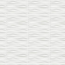 Textures   -   ARCHITECTURE   -   DECORATIVE PANELS   -   3D Wall panels   -  White panels - White interior 3D wall panel texture seamless 02981
