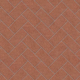 Textures   -   ARCHITECTURE   -   TILES INTERIOR   -  Terracotta tiles - Terracotta red sandblasted tiles texture seamless 16063