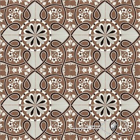 Textures   -   ARCHITECTURE   -   TILES INTERIOR   -   Ornate tiles   -  Mixed patterns - Ceramic ornate tile texture seamless 20284