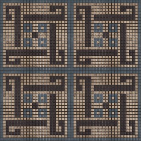Textures   -   ARCHITECTURE   -   TILES INTERIOR   -   Mosaico   -   Classic format   -  Patterned - Mosaico patterned tiles texture seamless 15082