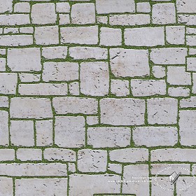Textures   -   ARCHITECTURE   -   PAVING OUTDOOR   -  Parks Paving - Travertine park paving texture seamless 18811