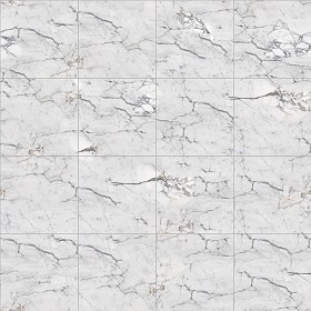 Textures   -   ARCHITECTURE   -   TILES INTERIOR   -   Marble tiles   -  White - Calacatta white marble floor tile texture seamless 14859