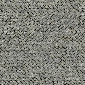 Textures   -   ARCHITECTURE   -   PAVING OUTDOOR   -   Pavers stone   -  Herringbone - Stone paving herringbone outdoor texture seamless 06565