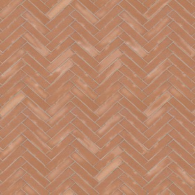 Textures   -   ARCHITECTURE   -   TILES INTERIOR   -  Terracotta tiles - Terracotta herringbone tile texture seamless 16066