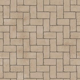 Textures   -   ARCHITECTURE   -   PAVING OUTDOOR   -   Concrete   -  Herringbone - Concrete paving herringbone outdoor texture seamless 05848