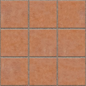 Textures   -   ARCHITECTURE   -   PAVING OUTDOOR   -   Terracotta   -  Blocks regular - Cotto paving outdoor regular blocks texture seamless 06698