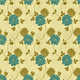 Textures   -   MATERIALS   -   WALLPAPER   -  Floral - Floral wallpaper texture seamless 11041
