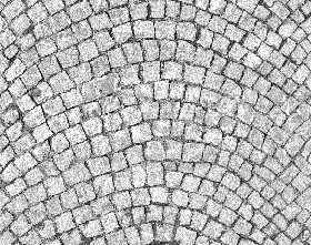 Textures   -   ARCHITECTURE   -   ROADS   -   Paving streets   -   Cobblestone  - Street paving cobblestone texture seamless 07393 - Bump