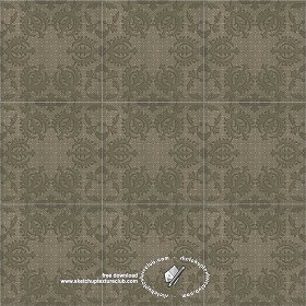 Textures   -   ARCHITECTURE   -   TILES INTERIOR   -   Ornate tiles   -  Mixed patterns - Ceramic ornate tile texture seamless 20312