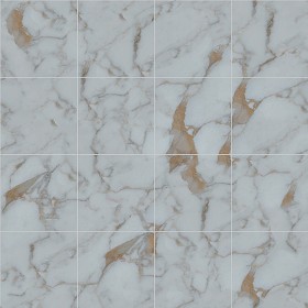 Textures   -   ARCHITECTURE   -   TILES INTERIOR   -   Marble tiles   -  White - Calacatta white marble floor tile texture seamless 14865