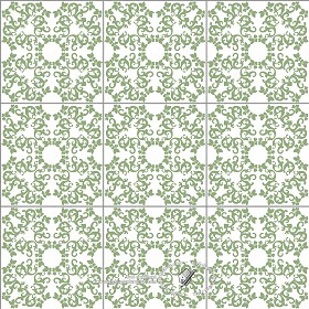 Textures   -   ARCHITECTURE   -   TILES INTERIOR   -   Ornate tiles   -  Mixed patterns - Ceramic ornate tile texture seamless 1 20316