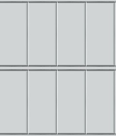 Textures   -   MATERIALS   -   METALS   -  Facades claddings - White metal facade cladding texture seamless 10164