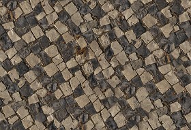 Textures   -   ARCHITECTURE   -   ROADS   -   Paving streets   -  Cobblestone - Street paving cobblestone texture seamless 07399