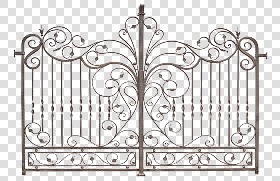 Textures   -   ARCHITECTURE   -   BUILDINGS   -  Gates - Cut out iron entrance gate texture 18633